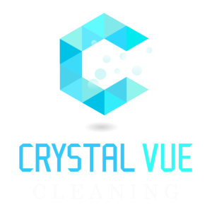 crystal vue logo white cleaning text